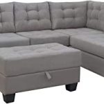 Amazon.com: Sofa 3-Piece Sectional Sofa with Chaise Lounge and .