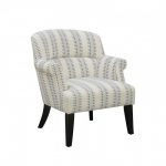 Small Space Roll Arm Accent Chair (Cream/ Blue) Accentrics Home .