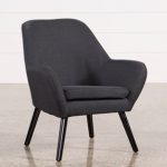 Mercury Dark Grey Accent Chair | Living Spac