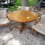 Find more Drexel Heritage Oak Adjustable Height Round Dining Table .