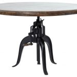 Rockwell Adjustable Round Dining Table - Industrial - Dining .