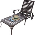 Amazon.com : HOMEEFUN Chaise Lounge Outdoor Chair, Aluminum Pool .