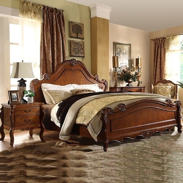 Country style beds in 2020 | American home furniture, Furniture .