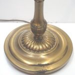 Antique Brass Swing Arm Floor Lamp | VintageModern on ArtFi