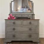 Antique Chest of Drawers with Mirror Given a beautiful upcycle by .