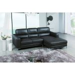 Crosby Apartment Size Leather Sectional with Facing Right Chai