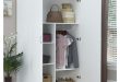 Shop SystemBuild White Kendall 48 inch Wardrobe Storage Cabinet .