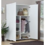 Shop SystemBuild White Kendall 48 inch Wardrobe Storage Cabinet .