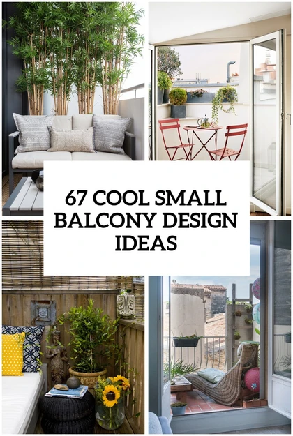 67 Cool Small Balcony Design Ide