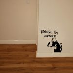 Banksy Rat Because I'm Worthless Vinyl Wall Art Sticker - £1.99 .