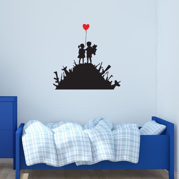 Kids on Guns Banksy Wall Decal Sticker – Style and App