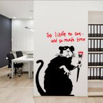 Banksy So Little To Say Rat Vinyl Wall Art Sticker - £1.99 : Blunt .