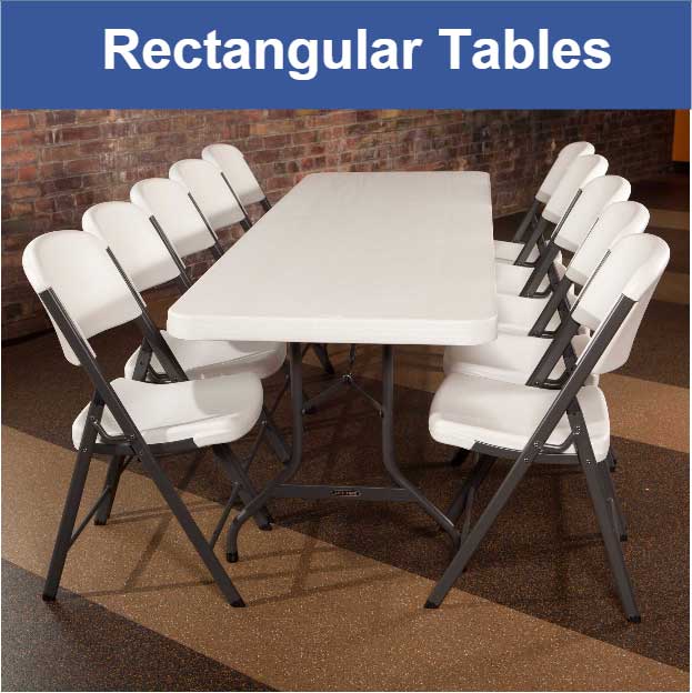 Lifetime Folding Tables - Banquet, Round, Card, and Chur