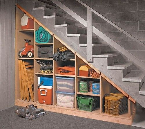 5 Basement Under Stairs Storage Ideas | Basement remodeling .