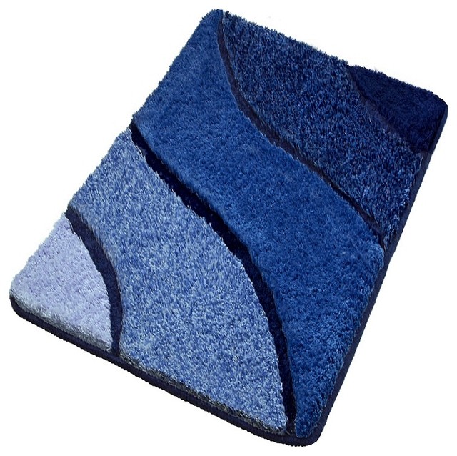 Luxury Bathroom Rugs, Blue Bath Rugs - Contemporary - Bath Mats .