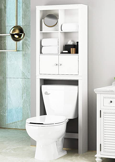 Amazon.com: Spirich Home Bathroom Shelf Over The Toilet, Bathroom .