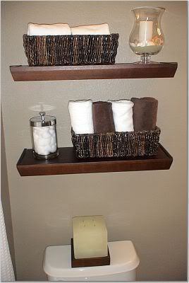 Baskets as Bathroom Storage: Hit or Miss? | Basket shelves, Wood .