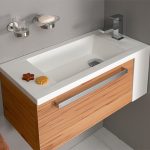 Oasis Compact Bath Vanity by Pelipal for small bathroo
