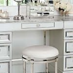Bailey Swivel Vanity Stool (With images) | Bathroom vanity chair .