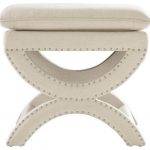 X Frame Accent Vanity Stool - Transitional - Vanity Stools And .