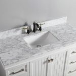 Tuscany® 49" x 22" Carrara Marble Vanity Top with Wave Bowl at .