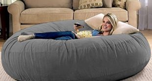 Amazon.com: Jaxx 6 Foot Cocoon - Large Bean Bag Chair for Adults .