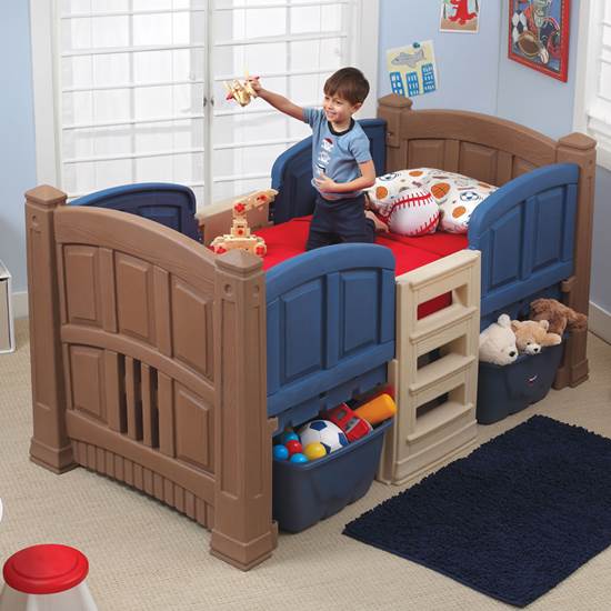 Boy's Loft & Storage Twin Bed | Kids Bed | Ste