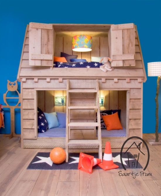 10 Fabulous Boys' House Beds | Kid beds, Kids bunk beds, Bunk be