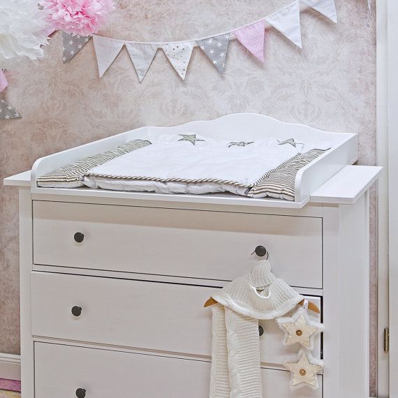 Puckdaddy Cloud 7 - Changing table top for IKEA Hemnes dresser .