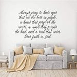 Amazon.com: Prayer Wall Decal – Pray to See the Best In People .