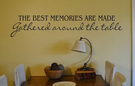 Kitchen Dining Room Wall Quote - Sign Vinyl Decal Sticker Family .