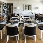 Black and White Chairs - Eclectic - dining room - Janet Rice Interio