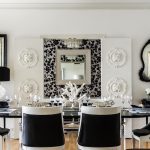 Black and White Dining Room - Eclectic - dining room - Janet Rice .