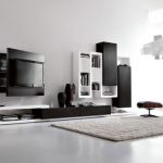 Black and White Living Room Furniture with Functional Tv Stand .