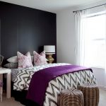 Bold Black And White Bedrooms With Bright Pops of Col