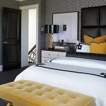Bold bedroom color ideas with black and white accents | Interior .