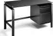 Amazon.com: Black Computer Office Desk Writing Desk with Premium .