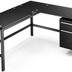 Amazon.com: Black L Shaped Computer Office Desk with .