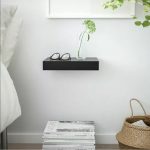 IKEA Wall Art | Lack Black Floating Wall Shelf | Poshma