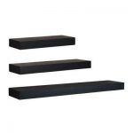 Black - Wall-Mountable - 3 - Decorative Shelving & Accessories .