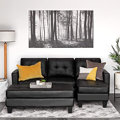 Black Sectional Couches: Amazon.c