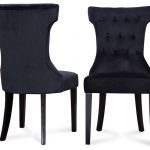 Parsons Elegant Tufted Upholstered Dining Chair, Set of 2 .