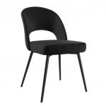 Alexi Upholstered Dining Chair Black Velvet - Cosmoliving By .