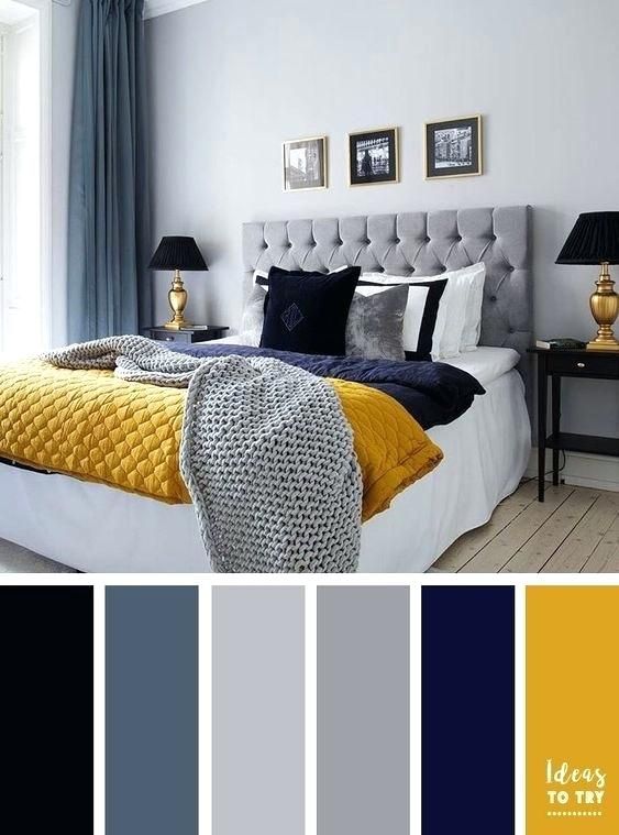 blue and grey bedroom color schemes