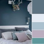 Bluish Gray and White Decorating Ideas Soften and Styled by Purple .