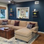 Blue paint color Seaworthy by Sherwin Williams. Perfect for living .