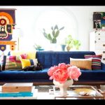 living room ideas with navy blue sofa - YouTu