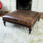 Pin by Christine Gallant on LIVING ROOM | Leather ottoman coffee .