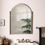 Traditional Brushed Nickel Chateau - Bathroom Mirror | Large .