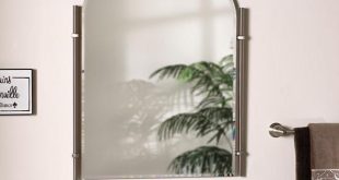 Traditional Brushed Nickel Chateau - Bathroom Mirror | Large .